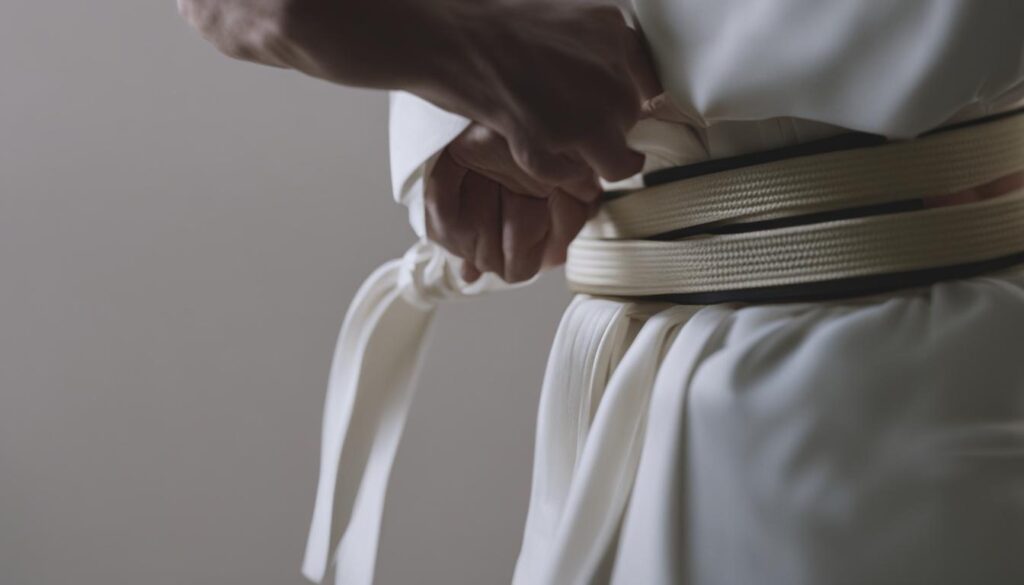 karate belt tying techniques