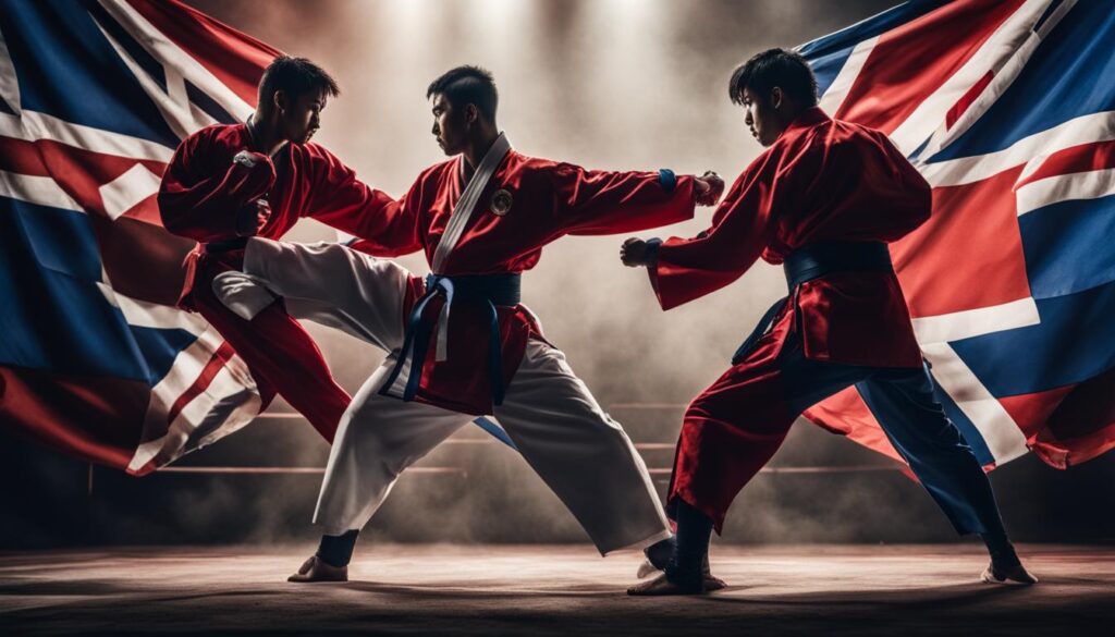 karate vs taekwondo competition